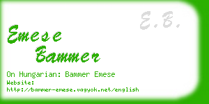 emese bammer business card